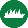 custom lawn care icon green