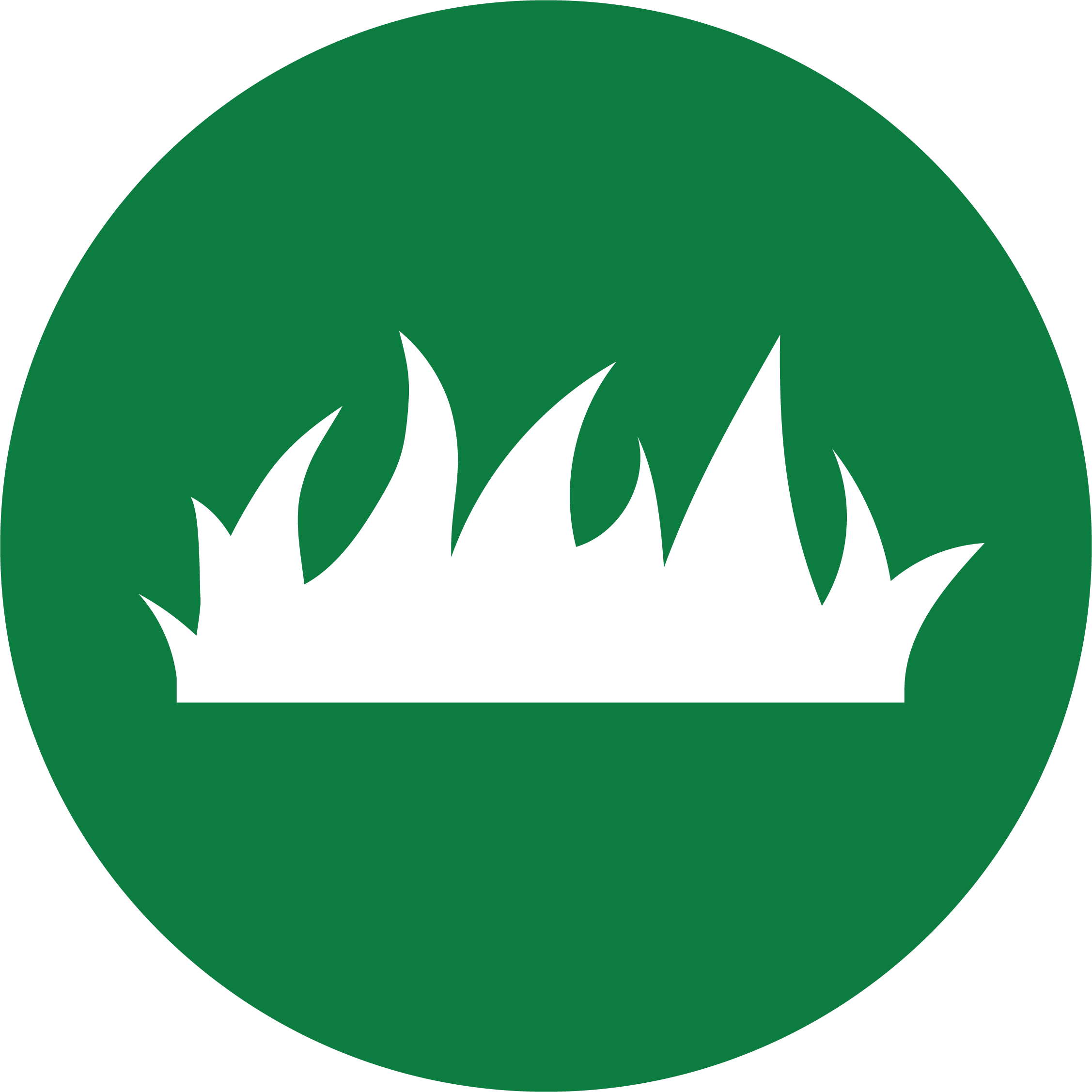 custom lawn care icon green
