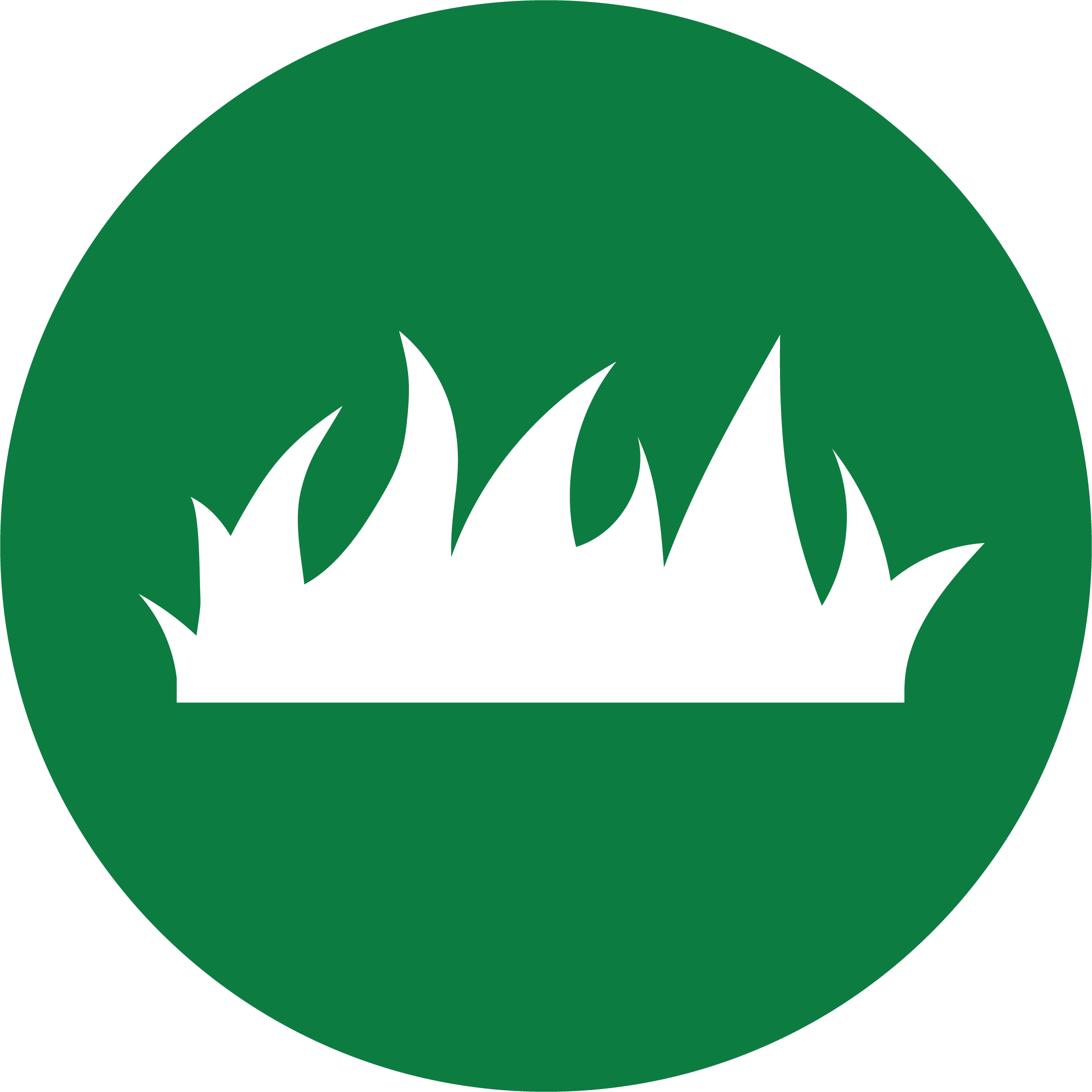custom lawn care icon green