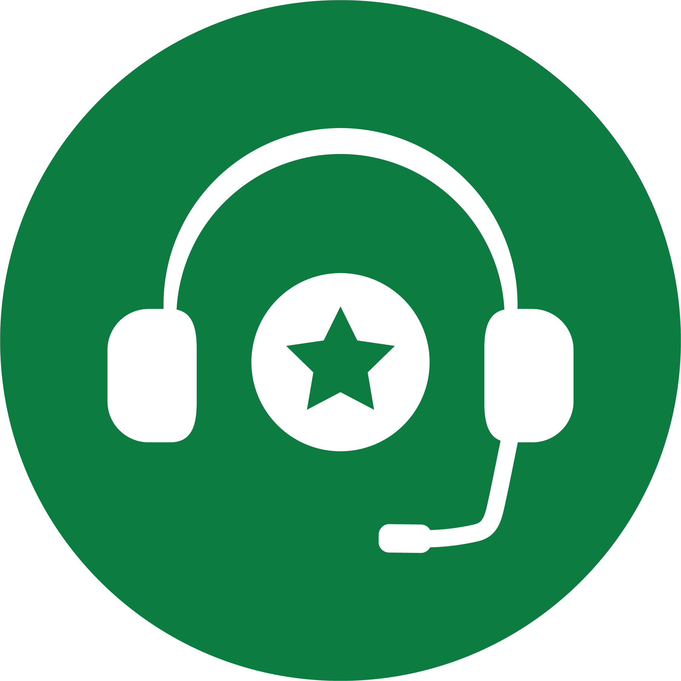 customer service icon green