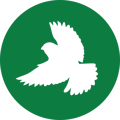 grub control bird icon green