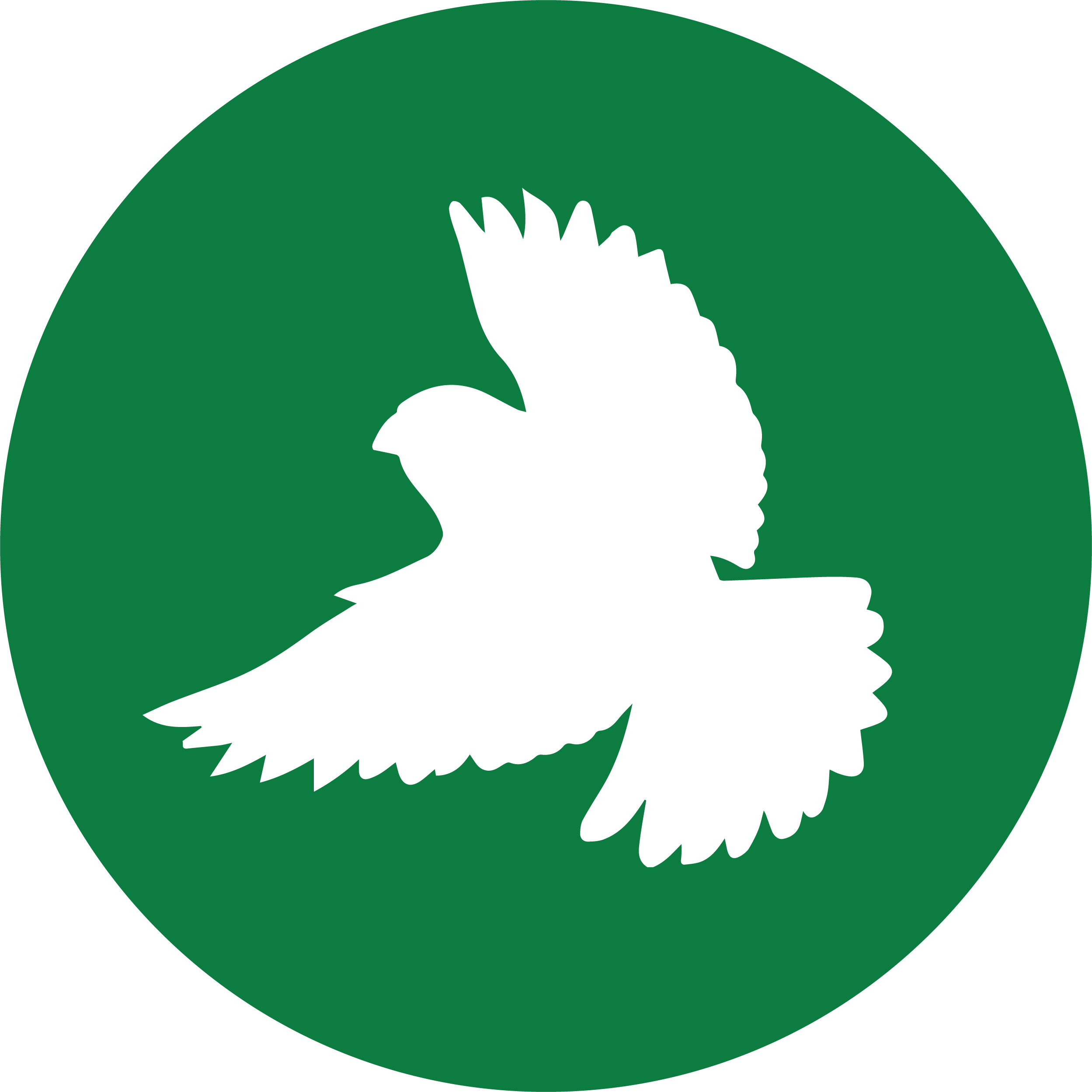 grub control bird icon green