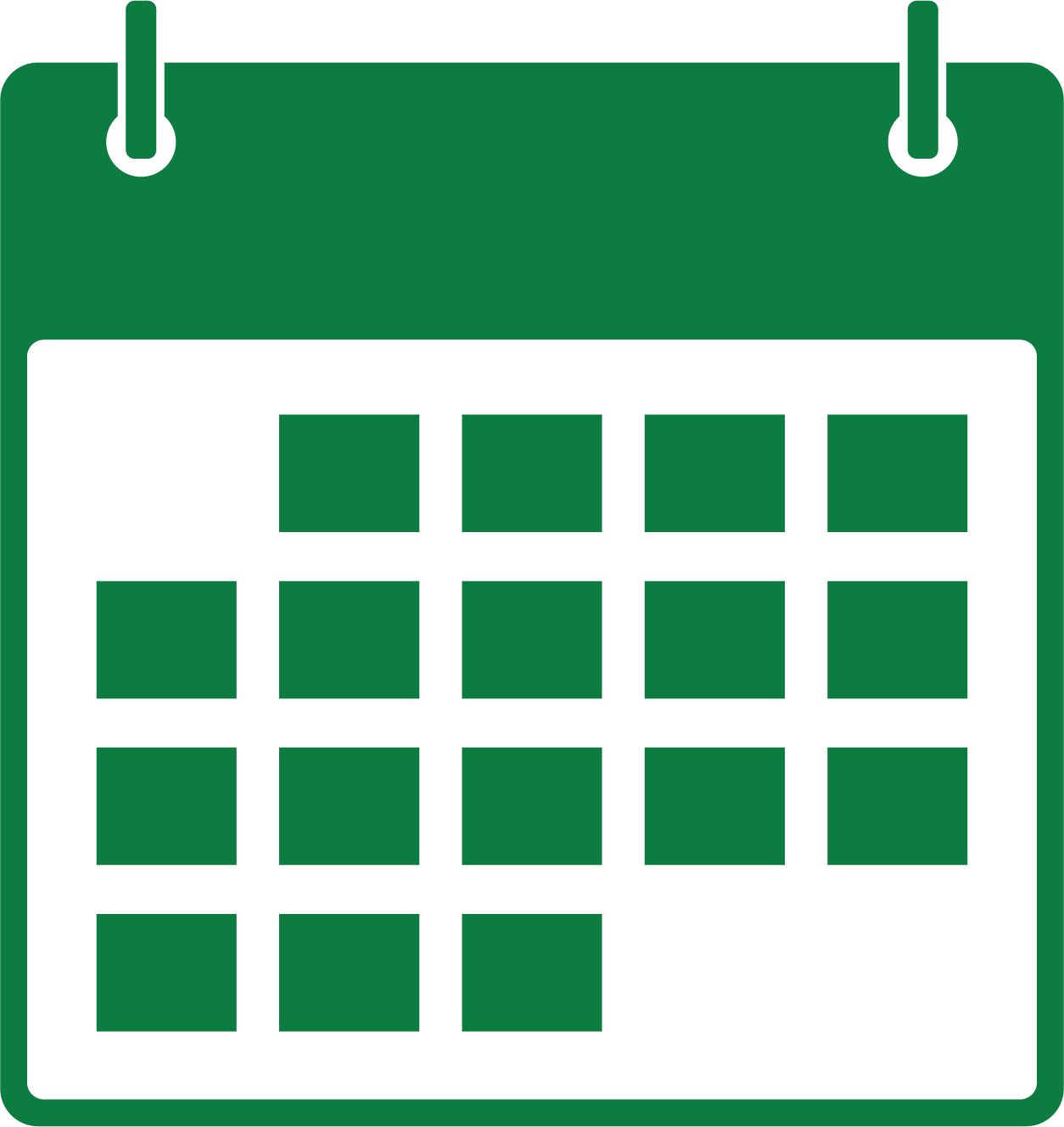 calendar icon green