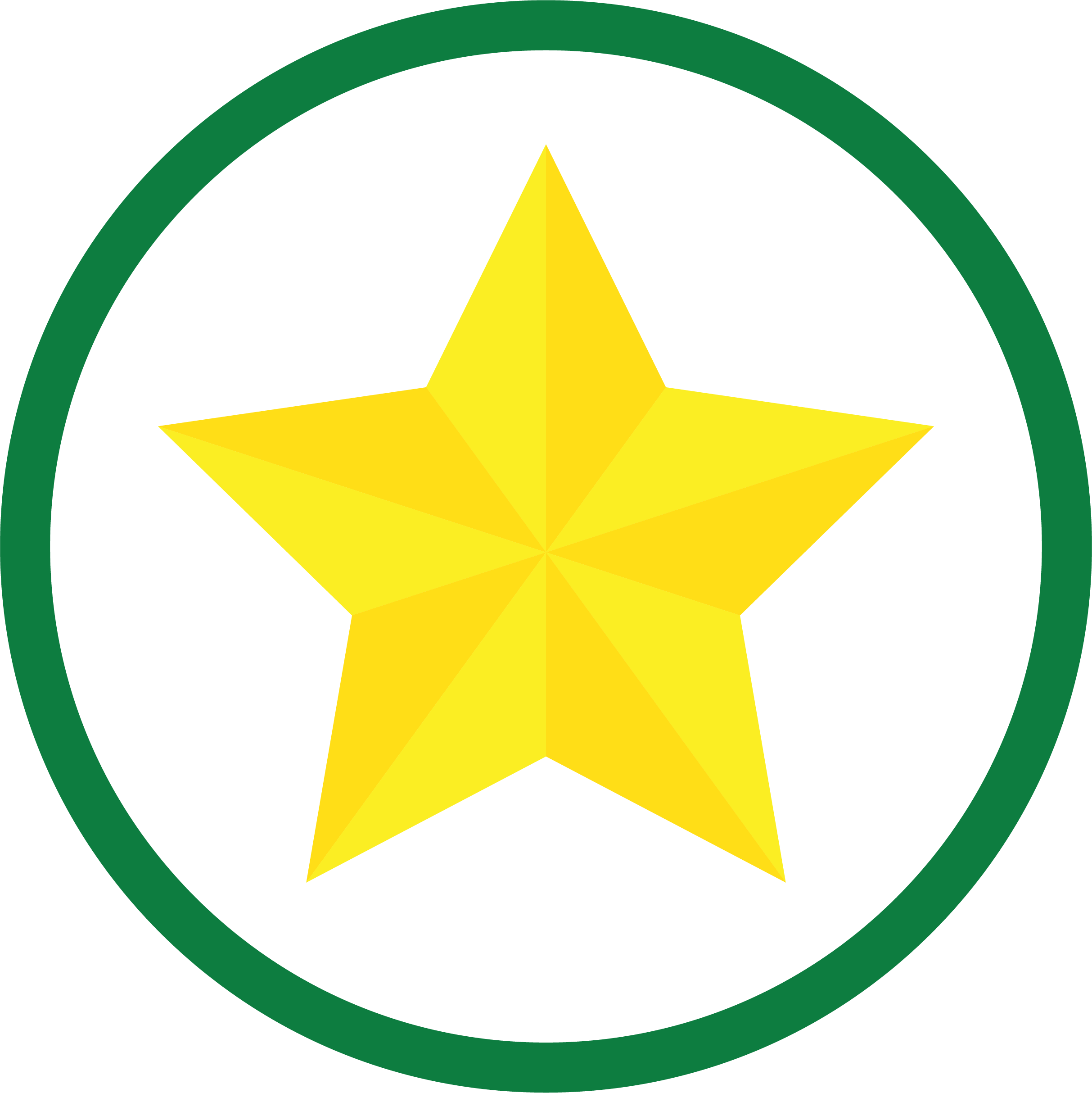 gold star icon green