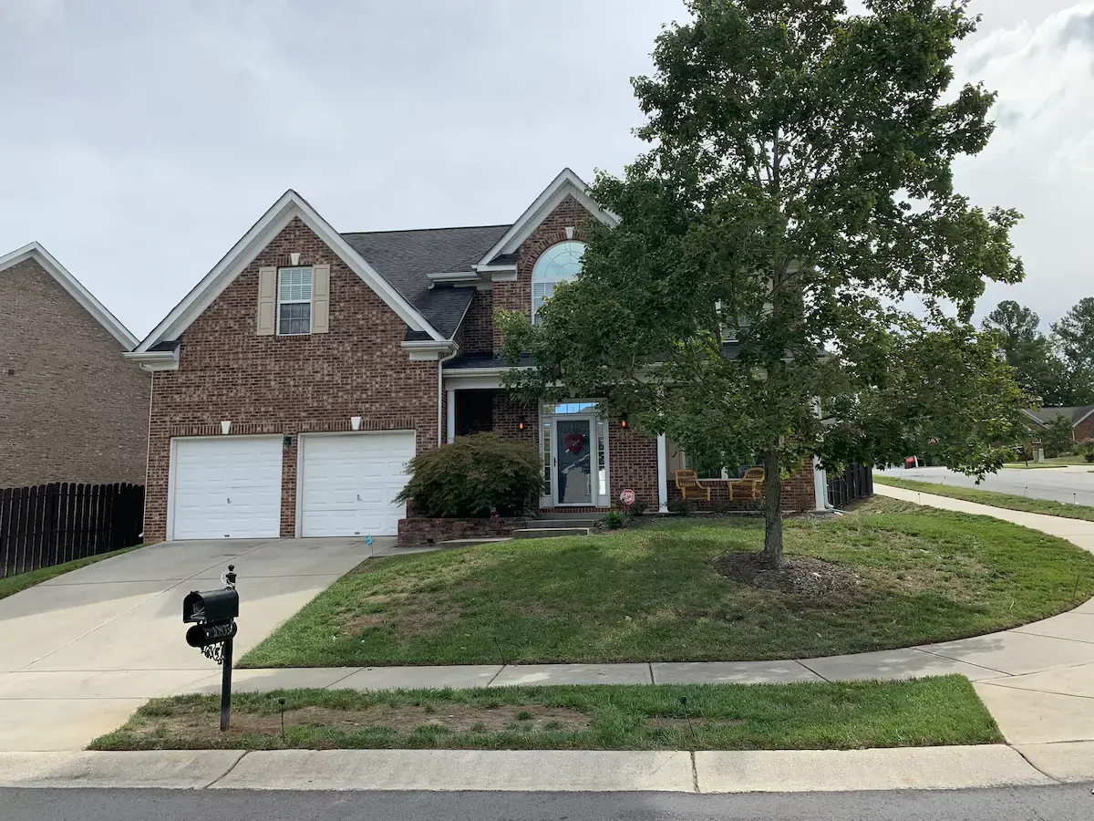 top turf fescue lawn - before aeration seeding tt